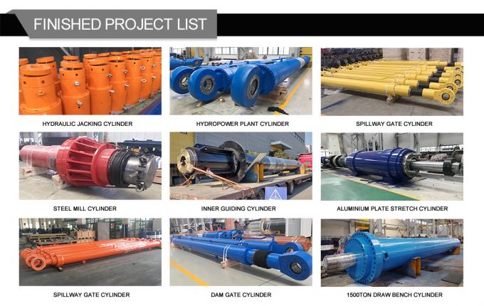 40MPa سیلندر هیدرولیک دریایی آسیاب نوع بوم سیلندر روغن هیدرولیک 12