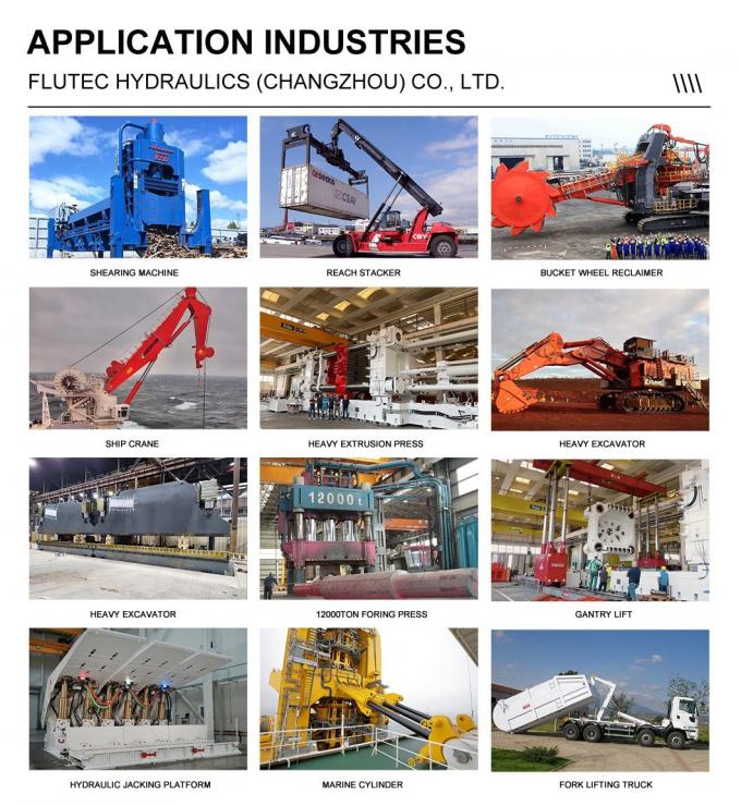 استاندارد ISO 6022 سیلندر هیدرولیک صنعتی برای ماشین تراش 6