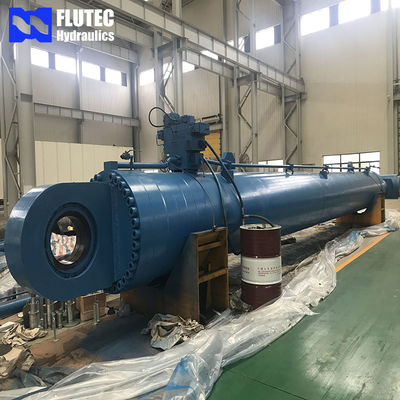 سیلندر هیدرولیک دریایی با پیستون سفارشی Luffing برای بارژری سنگ شکن دریایی